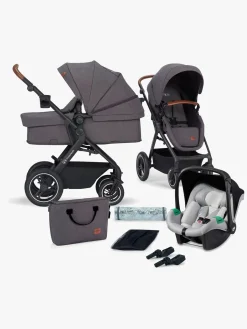 Kinderkraft Vognpakker-Multifunctional 3-in-1 B-Tour Mink Pro Kombivogn, Dark Grey