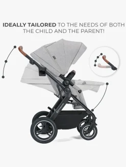 Vognpakker|Kinderkraft Multifunctional 3-in-1 B-Tour Mink Pro Kombivogn, Light Grey Grå