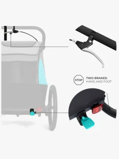 Kinderkraft Aktivitetsvogne-Nava Cykelanhænger, Hawaiian Blue