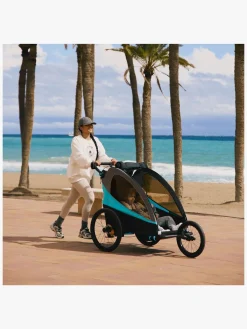 Kinderkraft Aktivitetsvogne-Nava Cykelanhænger, Hawaiian Blue