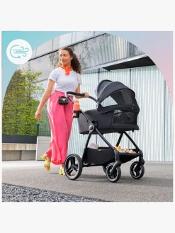 Duo- & Kombivogne|Kinderkraft NEA 2-in-1 Duovogn, Midnight Black Sort