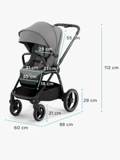 Duo- & Kombivogne|Kinderkraft NEA 2-in-1 Duovogn, Midnight Black Sort