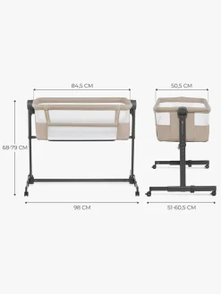 Børnesenge & Tilbehør|Kinderkraft Neste Up 2 Bedside Crib, Beige