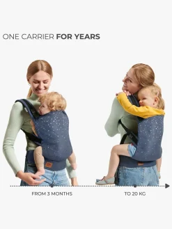 Kinderkraft Bæreseler, Strækvikler & Bærestole-NINO CONFETTI Bæresele, Denim