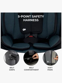 Autostole 9-36 Kg|Kinderkraft ONETO3 i-Size Autostol, Graphite Black Sort