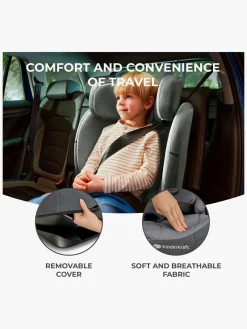 Autostole 9-36 Kg|Kinderkraft ONETO3 i-Size Autostol, Graphite Black Sort