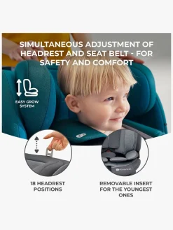 Autostole 9-36 Kg|Kinderkraft ONETO3 i-Size Autostol, Graphite Black Sort