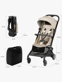 Rejseklapvogne|Kinderkraft PILOT 2 Klapvogn, Soft Beige