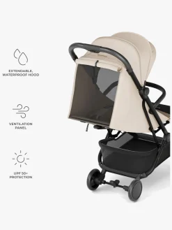 Rejseklapvogne|Kinderkraft PILOT 2 Klapvogn, Soft Beige