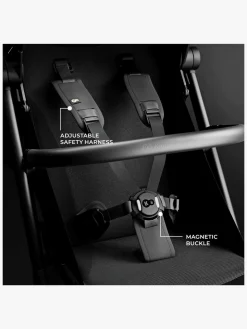 Rejseklapvogne|Kinderkraft PILOT 2 Klapvogn, Platinum Midnight Black Sort