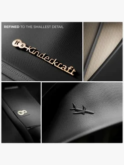 Rejseklapvogne|Kinderkraft PILOT 2 Klapvogn, Platinum Midnight Black Sort