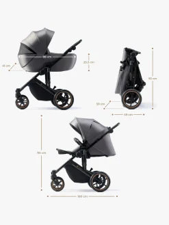 Duo- & Kombivogne|Kinderkraft Prime 2 2-in-1 Duovogn, Shadow Grey Grå