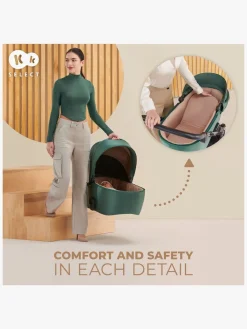 Kinderkraft Duo- & Kombivogne-PRIME 2 3-in-1 Duovogn Travelsystem inkl. Mink Pro, Venezian Black