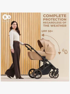 Kinderkraft Duo- & Kombivogne-PRIME 2 3-in-1 Duovogn Travelsystem inkl. Mink Pro, Venezian Black