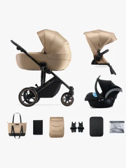 Vognpakker|Kinderkraft PRIME 2 3-in-1 Duovogn Travelsystem inkl. Mink Pro, Sandrose Beige