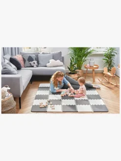 Interiør|Kinderkraft Puslespilstæppe 150x180 Foam, Sort