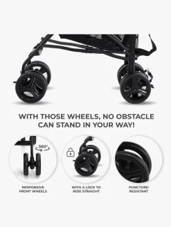 Rejseklapvogne|Kinderkraft Tik Klapvogn, Stone Grey