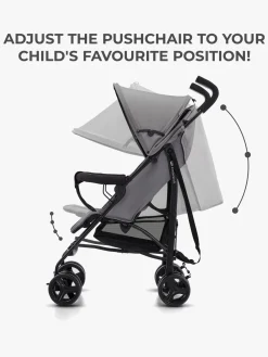 Rejseklapvogne|Kinderkraft Tik Klapvogn, Stone Grey