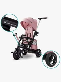 Kinderkraft Cykler-Trehjulet Cykel Easytwist, Lyserød