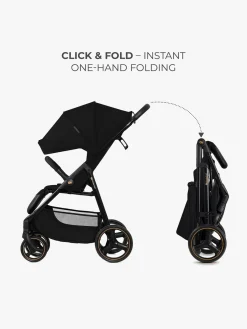 Rejseklapvogne|Kinderkraft Trig 3 Klapvogn, Onyx Black Sort