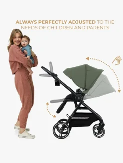 Duo- & Kombivogne|Kinderkraft YOXI 2-in-1 Duovogn, Mystic Green Grøn