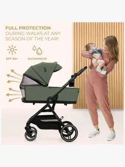 Duo- & Kombivogne|Kinderkraft YOXI 2-in-1 Duovogn, Mystic Green Grøn