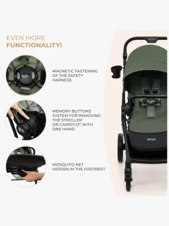 Duo- & Kombivogne|Kinderkraft YOXI 2-in-1 Duovogn, Mystic Green Grøn