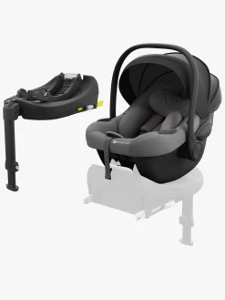 Autostole 0-13 Kg|Kinderkraft  I-LITE Autostol Baby inkl. Base, Cool Grey