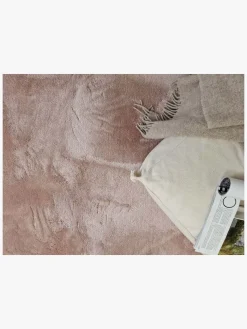 Gulvtæpper|KM Carpets Cozy Gulvtæppe 133x190, Dusty Pink