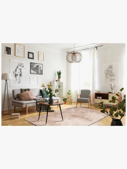 Gulvtæpper|KM Carpets Cozy Gulvtæppe 133x190, Linne