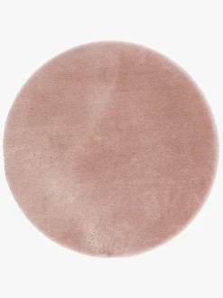 Gulvtæpper|KM Carpets Cozy Rundt Gulvtæppe 160, Dusty Pink