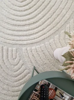 Gulvtæpper|KM Carpets Doria Zen Gulvtæppe 120x170, Hvid