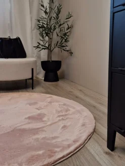 Gulvtæpper|KM Carpets Dream Rund Gulvtæppe 80, Pink
