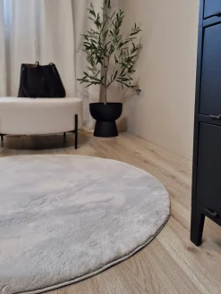 Børn KM Gulvtæpper-Carpets Dream Rundt Gulvtæppe 120, Grå