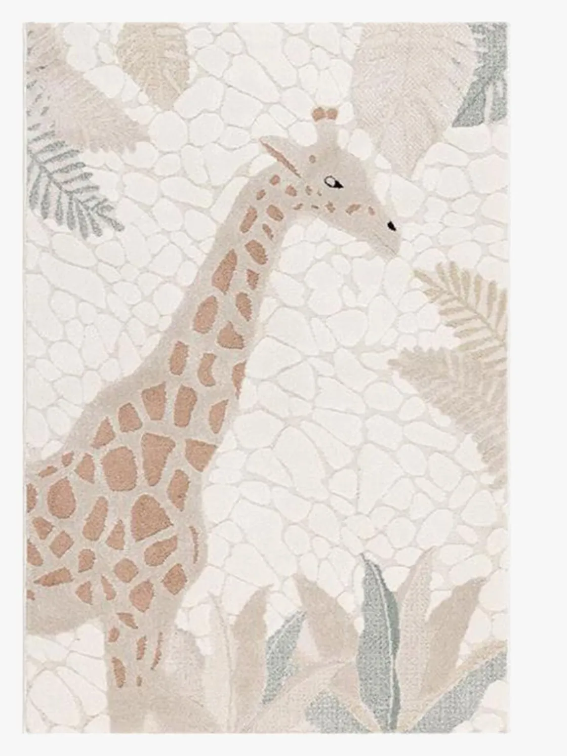 Gulvtæpper|KM Carpets Genova Gulvtæppe Giraf 80x150, Creme