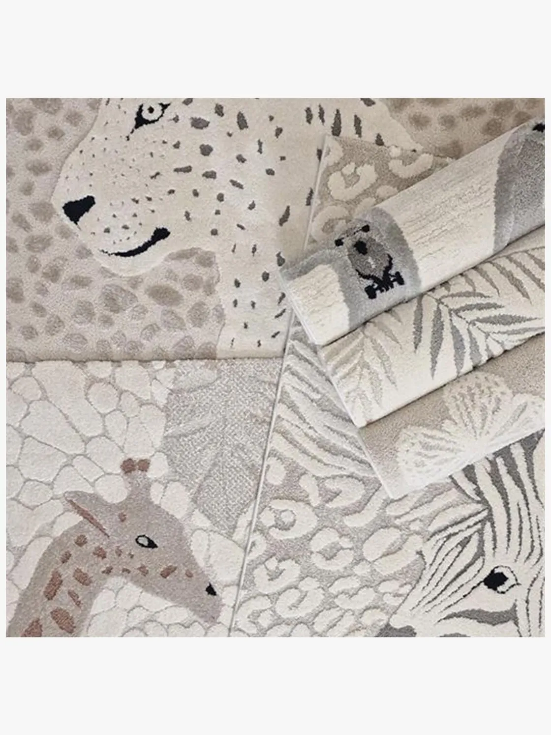 Gulvtæpper|KM Carpets Genova Gulvtæppe Giraf 80x150, Creme