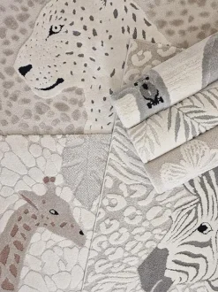 Gulvtæpper|KM Carpets Gulvtæppe Leopard 120x170, Creme