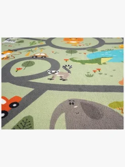 Interiør|KM Carpets Gulvtæppe Play Animal 120x160, Grøn