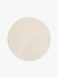 Gulvtæpper|KM Carpets Gulvtæppe Rund 120, Soft Natur Beige