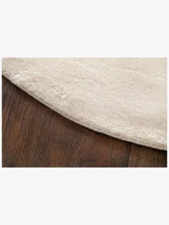 Gulvtæpper|KM Carpets Gulvtæppe Rund 120, Soft Natur Beige