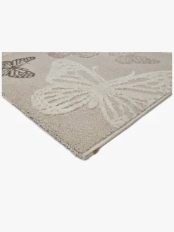 Børn KM Gulvtæpper-Carpets Gulvtæppe Sommerfugl 80x150, Creme