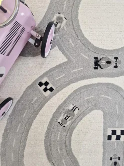 Interiør|KM Carpets Gulvtæppe Vej 80x150, Creme