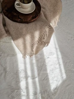 Gulvtæpper|KM Carpets Heaven Deluxe Gulvtæppe 140x200, Hvid