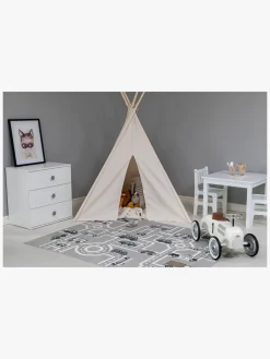 Gulvtæpper|KM Carpets Vejtæppe m. Gummiunderside Grå 133x170 Grå