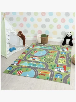 Gulvtæpper|KM Carpets Vejtæppe 120x160 cm, Green Grøn/Flerfarvet