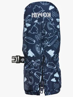 Børn Kombi Tilbehør|Vintertøj-Adorable Vanter, Dark Navy Packice