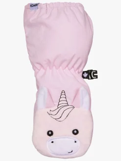 Tilbehør|Vintertøj|Kombi Sherpa Animal Vanter, Pink Unicorn