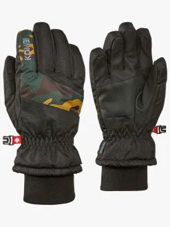 Tilbehør|Vintertøj|Kombi Takoda Handsker, Black/Green Camo