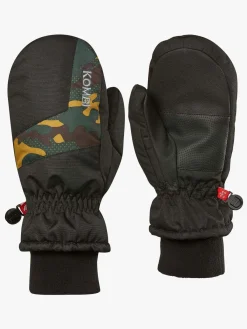 Børn Kombi Tilbehør|Vintertøj-Takoda Vanter, Black/Green Camo