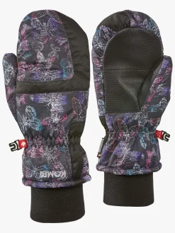 Børn Kombi Tilbehør|Vintertøj-Tucker Vanter Jr, Black Butterfly